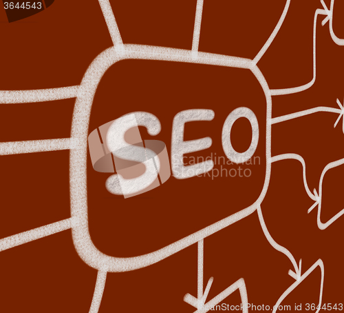 Image of SEO Diagram Means Optimized For Search Engines