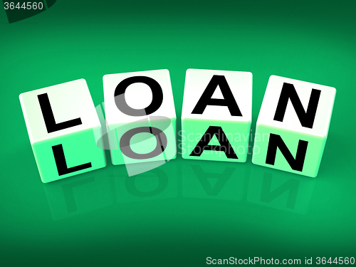 Image of Loan Blocks Mean Funding Lending or Loaning