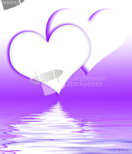 Image of Intertwined Hearts Displays Proposal Engagement And Wedding