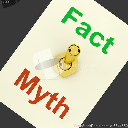 Image of Fact Myth Lever Shows Correct Honest Answers