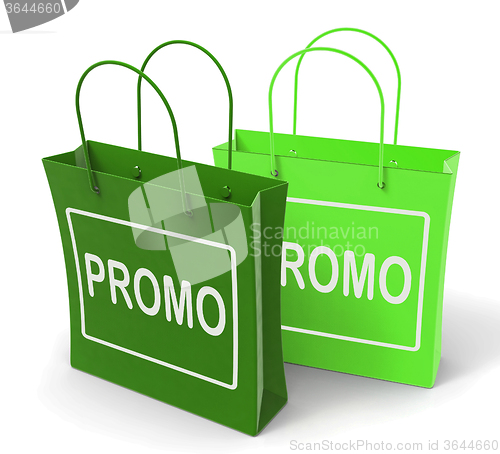 Image of Promo Bags Show Discount Reduction or Sale