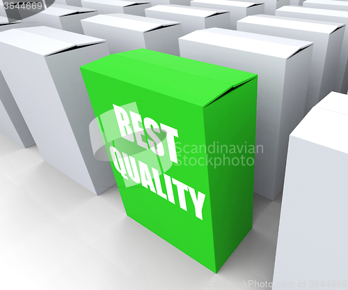 Image of Best Quality Box Represents Premium Excellence and Superiority