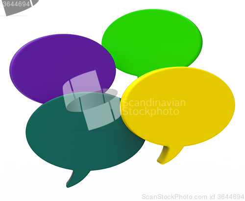 Image of Blank Speech Balloon Shows Copyspace For Thought Chat Or Idea