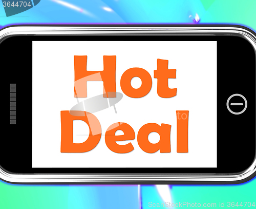 Image of Hot Deal On Phone Shows Bargains Sale And Save