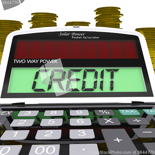 Image of Credit Calculator Means Loan Money And Financing