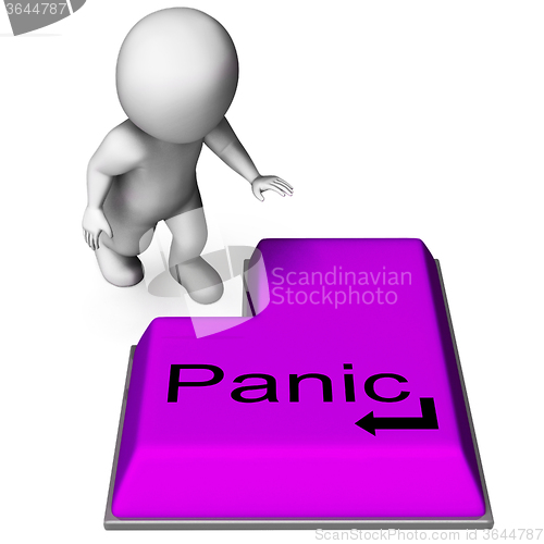 Image of Panic Key Means Alarm Distress And Dread