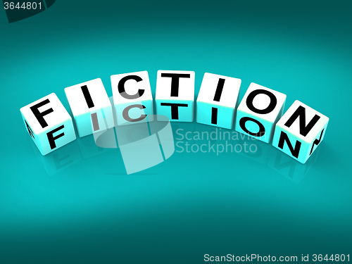 Image of Fiction Blocks Show Fictional Tale Narrative or Novel