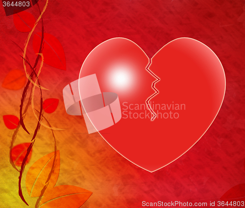 Image of Broken Heart Means Infidelity Crisis And Divorce