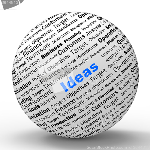 Image of Ideas Sphere Definition Shows Creativity And Innovation