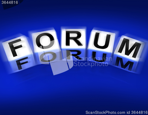 Image of Forum Blocks Displays Advice or Social Media or Conference
