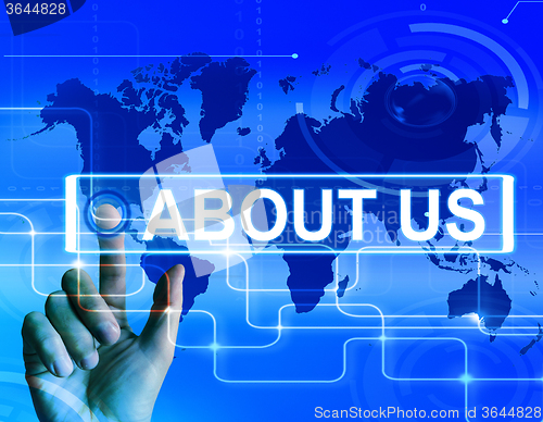 Image of About Us Map Displays Website Information of an International Co