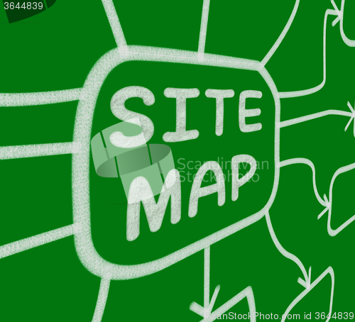 Image of Site Map Diagram Means Layout Of Website Pages