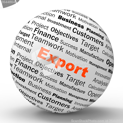 Image of Export Sphere Definition Shows Abroad Selling And Exportation