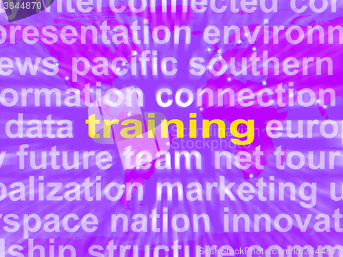 Image of Training Word Cloud Means Education Development And Learning
