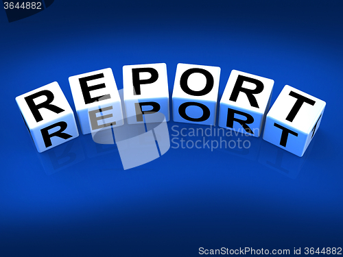 Image of Report Blocks Represent Reported Information or Articles