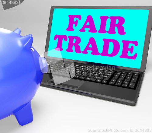 Image of Fair Trade Laptop Means Fairtrade Ethical Shopping