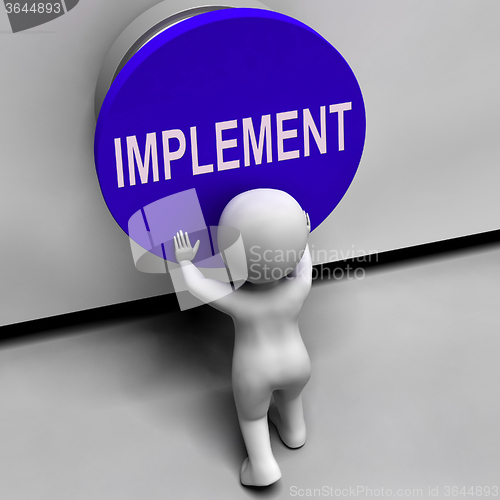 Image of Implement Button Means Do Apply Or Execution