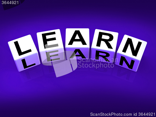 Image of Learn Blocks Show Education Studying and Learning