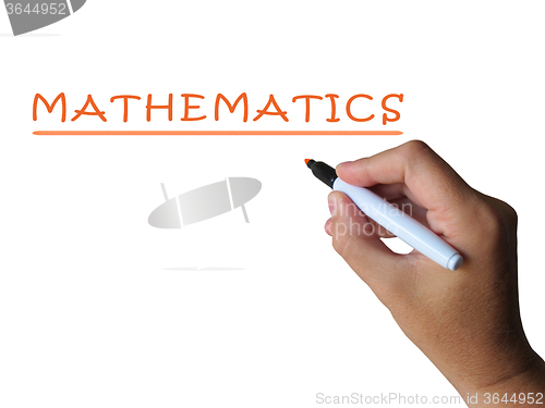 Image of Mathematics Word Means Numbers Equations And Calculations