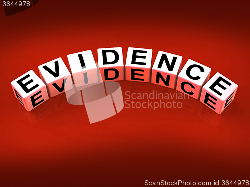 Image of Evidence Blocks Represent Evidential Substantiation and Proof