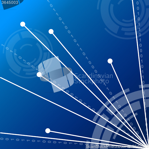 Image of Connection Links Background Means Global Communications And Inte