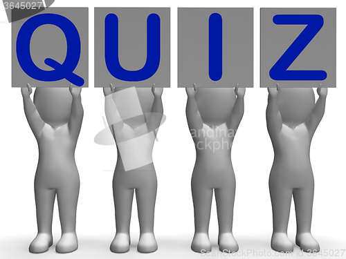 Image of Quiz Banners Means Quiz Games Or Exams