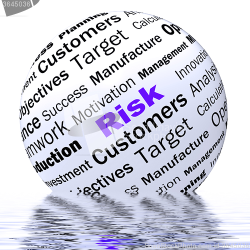 Image of Risk Sphere Definition Displays Dangerous And Unstable