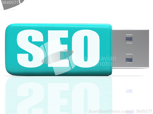Image of SEO Pen drive Means Online Search And Development