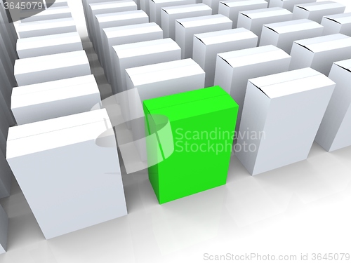 Image of Blank Box Copyspace Means Stand Out Leader Or Individual