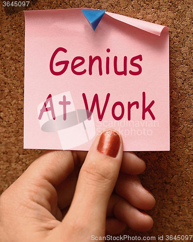 Image of Genius At Work Means Do Not Disturb