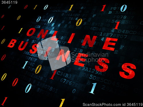 Image of Business concept: Online Business on Digital background