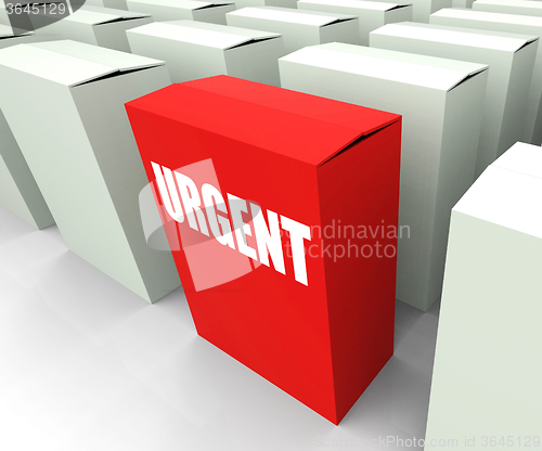 Image of Urgent box Refers to Urgency Priority and Critical