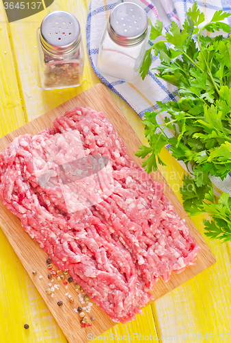 Image of minced meat with spice