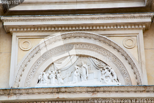 Image of marble in   construction italy europe milan  statue