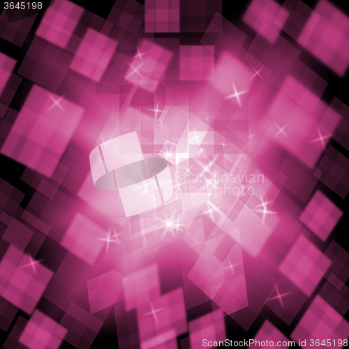 Image of Pink Cubes Background Means Girly Style Or Digital Concept