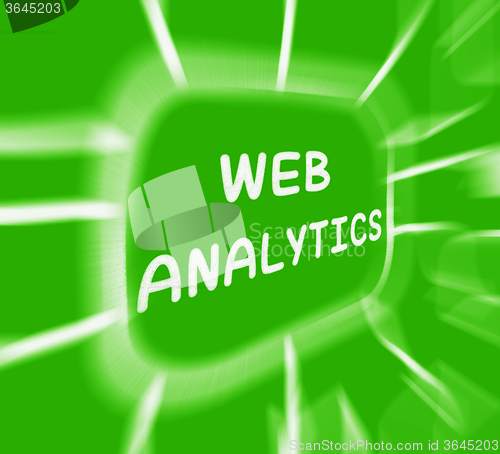 Image of Web Analytics Diagram Displays Collection And Analysis Of Online