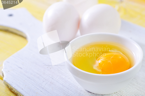 Image of raw eggs