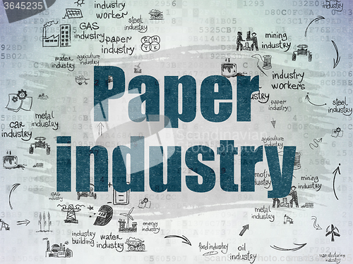 Image of Industry concept: Paper Industry on Digital Paper background