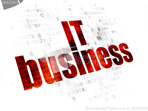 Image of Business concept: IT Business on Digital background