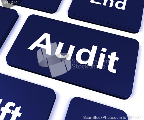 Image of Audit Key Shows Auditor Validation Or Inspection