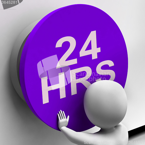 Image of Twenty Four Hours Button Shows 24H  Availability