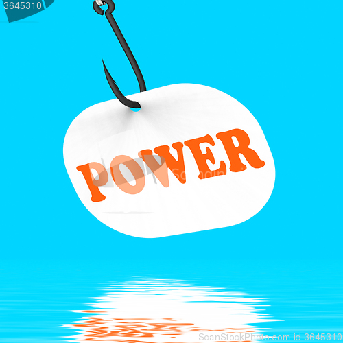 Image of Power On Hook Displays Super Energy And Success