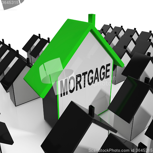 Image of Mortgage House Means Debt And Repayments On Property