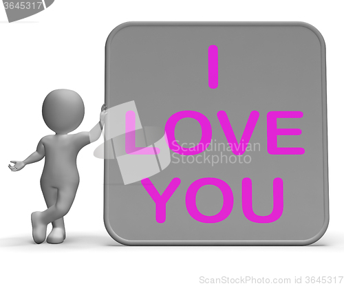 Image of I Love You Sign Shows Loving Partner Or Family