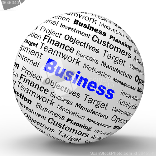 Image of Business Sphere Definition Means Corporative Transactions And Co