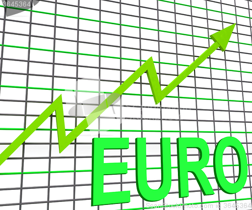 Image of Euro Chart Graph Shows Increasing European Economy