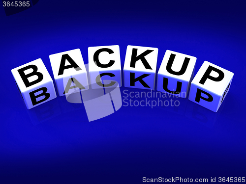 Image of Backup blocks Mean Store Restore or Transfer Documents or Files