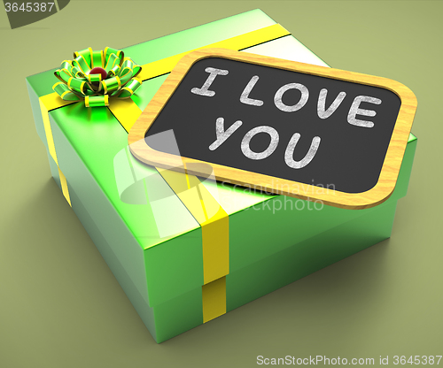 Image of I love You Present Means Special Dates And Romantic Dinners