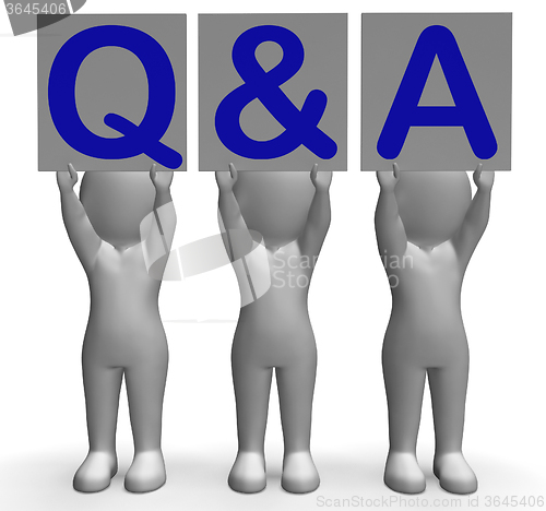 Image of Q&A Banners Shows Online Support And Assistance