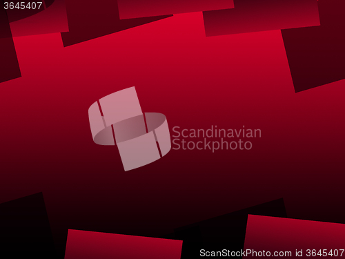 Image of Red Geometric Background Shows Modern Art Or Style